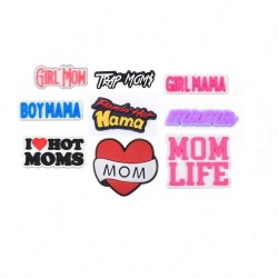 Mother's Day Decorative Clog Shoes With Pvc Buckle Rubber Charm Trap For Mom Girl Mama Boy
