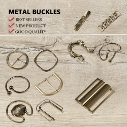 Top Quality Stylish Sleek Custom Brass Metal Buckle Durable Reliable Supplier Metal Buckle For Shoes