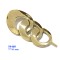 Fashion Ladies Shoe Buckles Metal Gold Shoe Accessories Clips