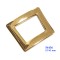 Fashion Ladies Shoe Buckles Metal Gold Shoe Accessories Clips
