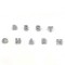 Fashion Jewelry Letter Decorative Shoe Accessories Special Diamond Shoe Buckle Shoe Flower Metal Decoration