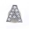 Fashion Jewelry Letter Decorative Shoe Accessories Special Diamond Shoe Buckle Shoe Flower Metal Decoration