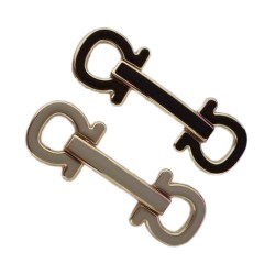 Elegant Zinc Alloy Shoe Chain Reusable Zipper Closure Drawstring Shoe Bags Accessory Needle Buckle Fashionable Shoe Accessories