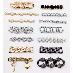 Hot Sale Custom Shoe Buckle Metal Decorative Chain Accessories For Shoes Shoe Hooks