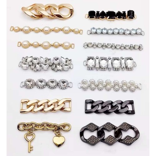 Hot Sale Custom Shoe Buckle Metal Decorative Chain Accessories For Shoes Shoe Hooks