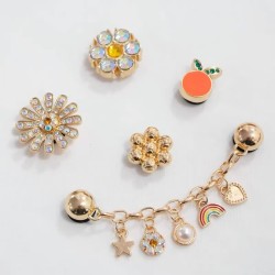 Cross-border Hole Shoe Accessories Shoe Flower Shoe Buckle High Quality Metal Accessories Hardware Chain Diy Decorative Buckle