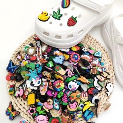 Sneakers Series Cartoon Beach Shoes Decorative Buckle Personality Diy Everything Soft Rubber Shoe Buckle Accessories