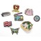 Golden Shoe Buckle Artistic Letter Pattern Decorative Pin Buckles Made Metal Crystal Alloy Belts Bags Garments Weddings