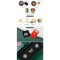 Golden Shoe Buckle Artistic Letter Pattern Decorative Pin Buckles Made Metal Crystal Alloy Belts Bags Garments Weddings