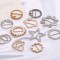 Fancy Design Apparel Metal Trims Rhinestone Buckle Pearl Design Slide Buckle For Clothing For Bag Decoration Garment Accessories