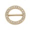Fancy Design Apparel Metal Trims Rhinestone Buckle Pearl Design Slide Buckle For Clothing For Bag Decoration Garment Accessories