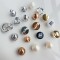 Durable Integrated Metal Buckle Shoe Bag Accessories Abs Materials With Durable Bean Integrated Buckle Bag Hole Pearl Shoe Charm