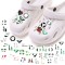 Wholesale Custom Brand Logo Designer Clog Shoe Charms Luxury Rubber Pvc Accessories For Girl Fashion Decoration Buckle Gift