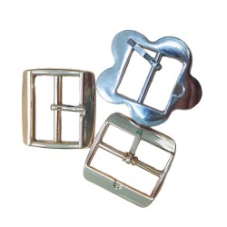 Ladies&#39; Fashion Flip Flops Metallic Buckles Washable Shoe Cover Machine T Buckle Clips Rectangle Heat Cut Plating Technique