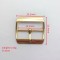 Ladies&#39; Fashion Flip Flops Metallic Buckles Washable Shoe Cover Machine T Buckle Clips Rectangle Heat Cut Plating Technique