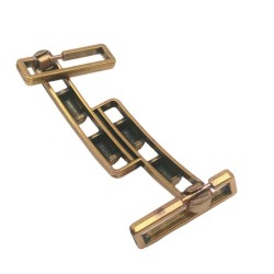 New Men's Casual Metal Shoe Buckle Alloy Bean Shoe Chain Versatile Floral Design Buckle For Shoes