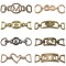 Custom Logo Gold Metal Chain Buckle Horsebit Ladies Detachable Alloy Brass Shoe Buckles Decorations Chains Hardware Men Shoes