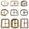 Custom Logo Metal Alloy Brass Gold Sandals Pin Adjustable Buckle Ladies Hook Shoe Chain Decorations Buckles For Women Shoes