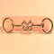 Factory Direct Electroplated Zinc Alloy Metal Buckle Butterfly Decorative Shoe Buckle Wholesale Word Garment Accessories