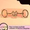 Factory Direct Electroplated Zinc Alloy Metal Buckle Butterfly Decorative Shoe Buckle Wholesale Word Garment Accessories