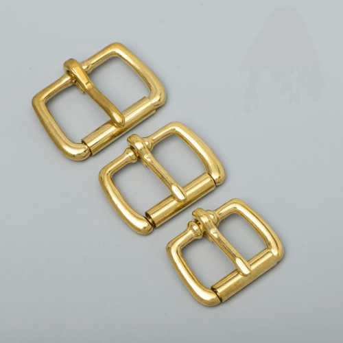 Wholesale Golden Metal Pin Belt Buckle For Webbing Leather Strap Custom Logo Solid Brass Roller Belt Buckle For Man