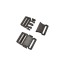 Wholesale 15mm 20mm Mini Fashion Children Sandals Black Side Release Quick Plastic Buckles