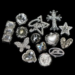 Exquisite Metal Shoe Charms Trendy Symbols Diy Shoe Decoration Accessories Gleaming Fashion Adornments Sparkling Shoe Buckle