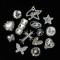 Exquisite Metal Shoe Charms Trendy Symbols Diy Shoe Decoration Accessories Gleaming Fashion Adornments Sparkling Shoe Buckle