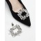 Sparkling Glittering Sequin Shoe Decorations Metal Ornaments For Female High Heel Party Shoes
