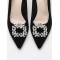 Sparkling Glittering Sequin Shoe Decorations Metal Ornaments For Female High Heel Party Shoes