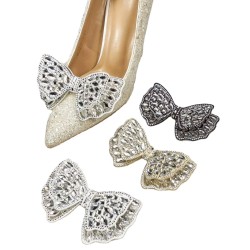 Exquisite Rhinestone Shoe Buckles Gorgeous Crystal Shoe Fasteners For Women's High Heels
