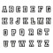 Cartoon Pvc Shoe Charms &amp; Buckles White &amp; Black 26 English Letters Shoe Decorations For Croc Shoes Rubber Material Accessories