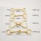 Luxury Horse Bit Buckle Shoes Buckle Fashion Diy Chains For Garment Handbag Decorative Fittings Saddle Hardware