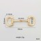 Luxury Horse Bit Buckle Shoes Buckle Fashion Diy Chains For Garment Handbag Decorative Fittings Saddle Hardware