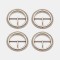 Custom Zinc Alloy Round Rhinestone Shoe Accessories Buckles For Belt Adjustable Slide Tri Glide Pin Buckle Round Shoe Buckle