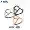Elegant Fashion Heart Shape Metal Belt Buckle Custom Zinc Alloy Adjustable Pin Buckle Hardware Accessories For Women Shoes Dress