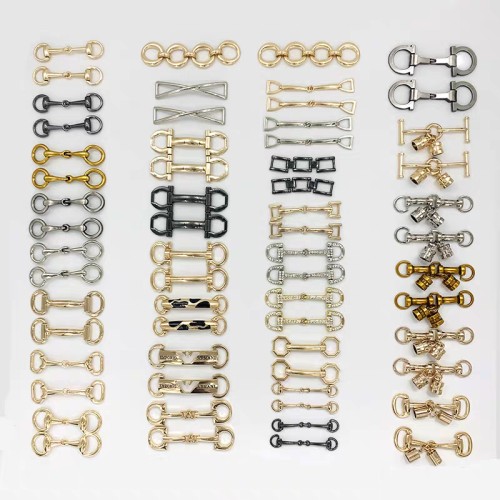 Women's Stylish Zinc Alloy Buckle Hook Upper Decorative Shoe Accessories Durable Shoe Hooks