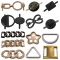 Women's Stylish Zinc Alloy Buckle Hook Upper Decorative Shoe Accessories Durable Shoe Hooks