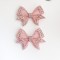Fashion Luxury Butterfly Rhinestone Bow Shoes Accessories Ladies Pink Shoes Flower Decoration
