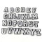 Wholesale Custom Pvc Shoe Charm Black White Letters Shoe Buckle Decoration Decorations For Slippers