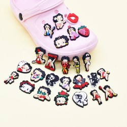 Betty Doll Series Beach Shoes Accessories Pvc Material Shoe Buckle Decoration Diy Detachable