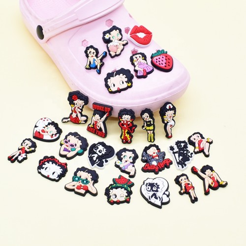 Betty Doll Series Beach Shoes Accessories Pvc Material Shoe Buckle Decoration Diy Detachable