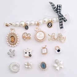 Metal Luxury Shoe Charms Bling Rhinestone Shoe Decorations Bubble Metal Shoe Charm Wholesale