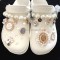 Metal Luxury Shoe Charms Bling Rhinestone Shoe Decorations Bubble Metal Shoe Charm Wholesale