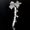Metal Luxury Shoe Charms Bling Rhinestone Shoe Decorations Bubble Metal Shoe Charm Wholesale