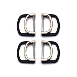 Oeko-tex Certified Custom Logo Double D Ring Buckle Zinc Alloy Metal Buckle For Bags Belts Gold Nickel Adjustable Strap Buckle