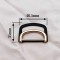 Oeko-tex Certified Custom Logo Double D Ring Buckle Zinc Alloy Metal Buckle For Bags Belts Gold Nickel Adjustable Strap Buckle