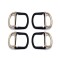 Oeko-tex Certified Custom Logo Double D Ring Buckle Zinc Alloy Metal Buckle For Bags Belts Gold Nickel Adjustable Strap Buckle