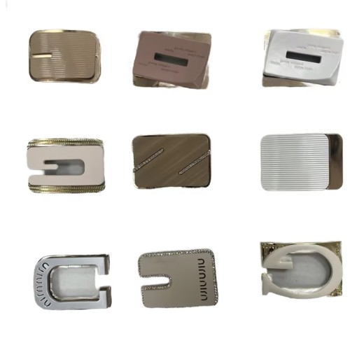 Fashionable Black Metal Diamante Buckle Design Shoe Decorations Tailoring Accessories