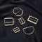 Factory Custom Logo Brand Irregular Decoration Ring Buckle Women Shoes Dress Swimwear Buckle Metal Pin Belt Zinca Alloy Buckle